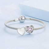 925 Sterling Silver Heart Bracelet With Openable Gift Box