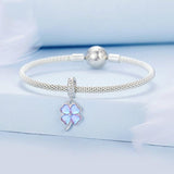 925 Sterling Silver Symphony Clover Pendant For Diy Bracelets