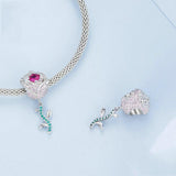 925 Sterling Silver Zirconia Rose Bracelet In