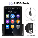 9.7 Inch Vertical Screen Android Car Mp5 Player With Hd 2.5D Glass - Navigation All-In-One