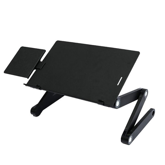 Adjustable Folding Laptop Desk with Mouse Board - Aluminum Alloy