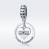 925 Sterling Silver Mothers Love Bead For Diy Bracelet Perfect Mother'S Day Gift Style - Bead