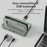 Vertical Laptop Docking Station with 4k / 60hz Type-c Hub - 10-In -1 Without Lan