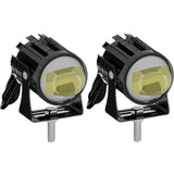 1Pair 12V - 85V Motorcycle Headlights Dual - Colour Automotive Led Working Headlights Colour: White + White Light With Flashing - Yellow + White Light Without Flashing