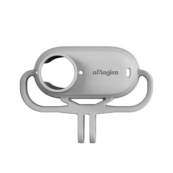 Amagisn Silicone Case for Insta360 Go 3 Camera - Horizontal - Horizontal Gray