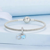 925 Sterling Silver Sisterhood Charm Bracelet With Zirconia Pendant