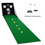 66X300Cm Golf Chipping & Putting Practice Net Portable & Multifunctional