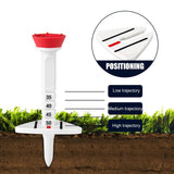 Adjustable Golf Tee Set - 4pcs / Box - 77mm Length - Aiming Assist