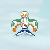 925 Sterling Silver Colorful Zircon Drop Bracelet In