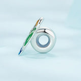 925 Sterling Silver Colorful Zircon Drop Bracelet In