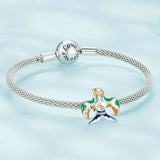 925 Sterling Silver Colorful Zircon Drop Bracelet In