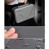 Portable Diamond Texture Leather Bag for Dji Mobile 3 - Black