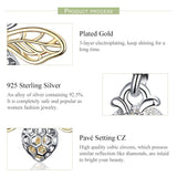 925 Sterling Silver Bee Zircon Pendant For Diy Necklace Style - Pendent