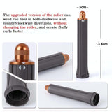 30mm Gold Long Barrel Curling Iron for Dyson Hair Dryer