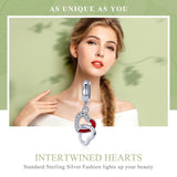 925 Sterling Silver Diy Heart Pendant With String