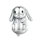 925 Sterling Silver Adorable Lop Rabbit Bracelet