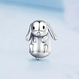 925 Sterling Silver Adorable Lop Rabbit Bracelet