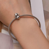 925 Sterling Silver Adorable Lop Rabbit Bracelet