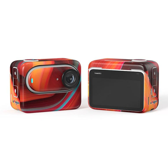 Carbon Fiber Style Body Sticker for Insta360 Go 3 Action Camera - Painting