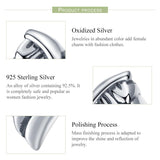 925 Sterling Silver Angel Wing Beads For Diy Bracelets Style - Bead