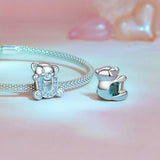925 Sterling Silver Valentine'S Day Bear Beads