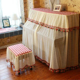 Lace Embroidered Piano Dust Cover - 150x35x110cm