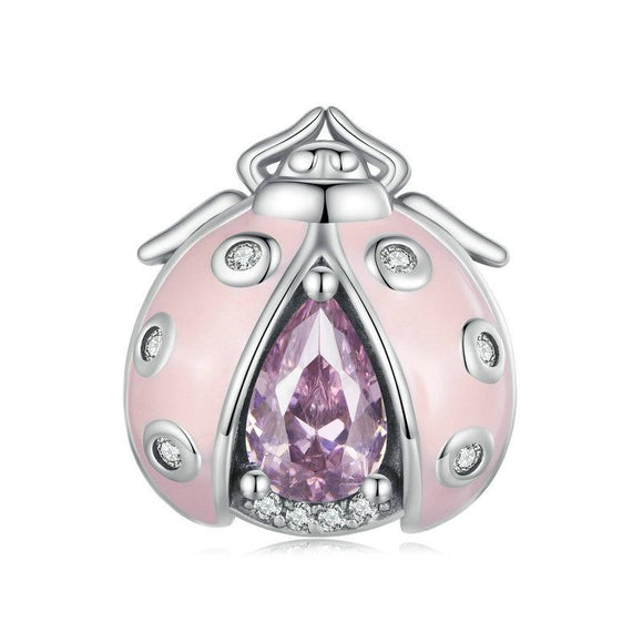 925 Sterling Silver Ladybug Bracelet With Beads