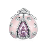 925 Sterling Silver Ladybug Bracelet With Beads