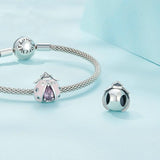 925 Sterling Silver Ladybug Bracelet With Beads