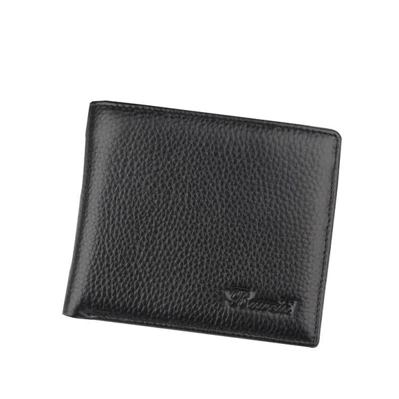 Leather Coin Purse with Rfid Protection for Men