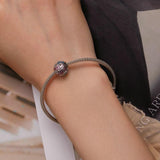 925 Sterling Silver Platinum Plated Butterfly Bracelet In