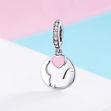 925 Sterling Silver Cat Pendant For Diy Bracelets And Necklaces Style - Pendent