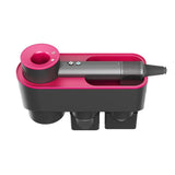Wall Mounted Hair Dryer Bracket Storage Rack Black Nickel - With Hand Dryer Purple Red