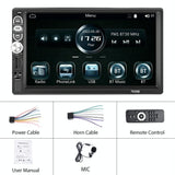 7 Inch Mp5 Bluetooth Carplay Player With Reversing Image - Universal Wired Integration