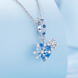 925 Sterling Silver Diy Winter Snowflake Bracelet Bead