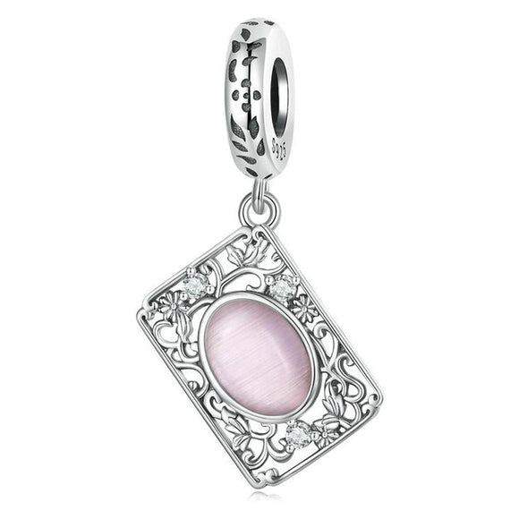 925 Sterling Silver Zircon Square Tag Bracelet In