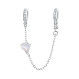 925 Sterling Silver Love Safety Chain For Diy Beading