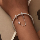 925 Sterling Silver Love Safety Chain For Diy Beading