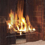 61x45.7cm Metal Mesh Fireplace Screen - Prevent Sparks