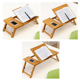 Adjustable Folding Laptop Desk for Dorm or Study - Height and Space Saver