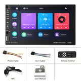7 Inch Car Double Butt Mp5 Bluetooth Player - Universal Fit