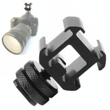 Universal Camera Hot Shoe Base - 2Pcs Three-Head Rotary