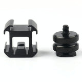 Universal Camera Hot Shoe Base - 2Pcs Three-Head Rotary