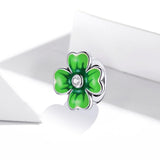925 Sterling Silver Lucky Clover Beads For Diy Bracelets & Necklaces