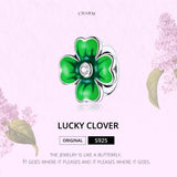 925 Sterling Silver Lucky Clover Beads For Diy Bracelets & Necklaces