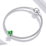 925 Sterling Silver Lucky Clover Beads For Diy Bracelets & Necklaces