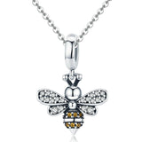 925 Sterling Silver Bee Charm For Diy Bracelets