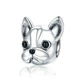 925 Sterling Silver Bulldog Bead Animal Series