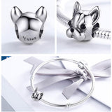 925 Sterling Silver Bulldog Bead Animal Series