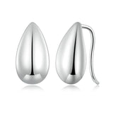 925 Sterling Silver Water Drop Earrings Glare Design